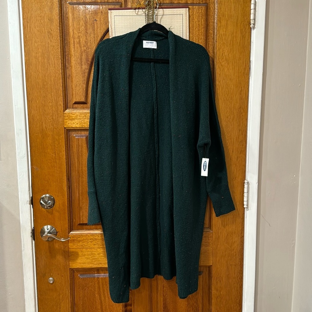 BNWT Old Navy Hunter Green Duster Size Medium